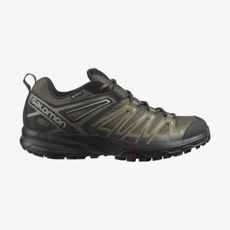 Salomon X CREST GORE-TEX Mens Hiking Shoes Olive | Salomon South Africa